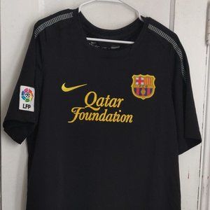 BARCELONA 2011 - 2012 AWAY FOOTBALL SHIRT SOCCER JERSEY NIKE size XL MEN